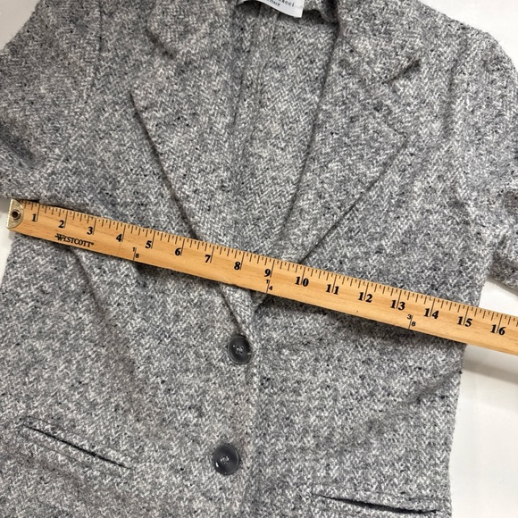 Amina Rubinacci Women Gray Coat/blazer Collared Cashmere Wool Size 40 A041225 - Picture 5 of 6